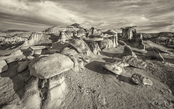 Deserted landscape, Bisti Badlands, New Mexico